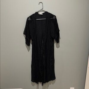 Love Tree Black Sheer Cardigan